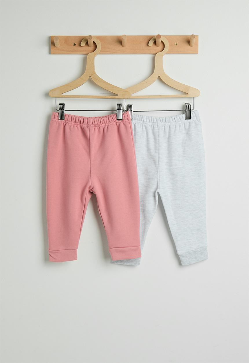 Pop Candy - 2 Pack joggers - ice/dusty pink