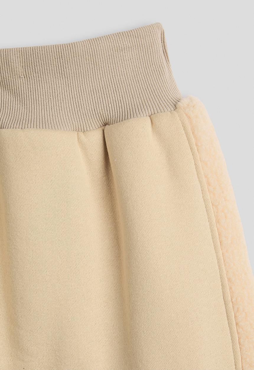 Pop Candy - Tufted bear joggers - beige