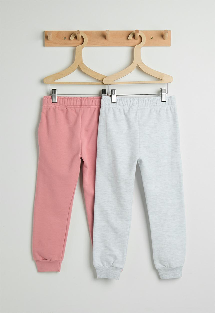 Pop Candy - 2 pack joggers - ice/dusty pink