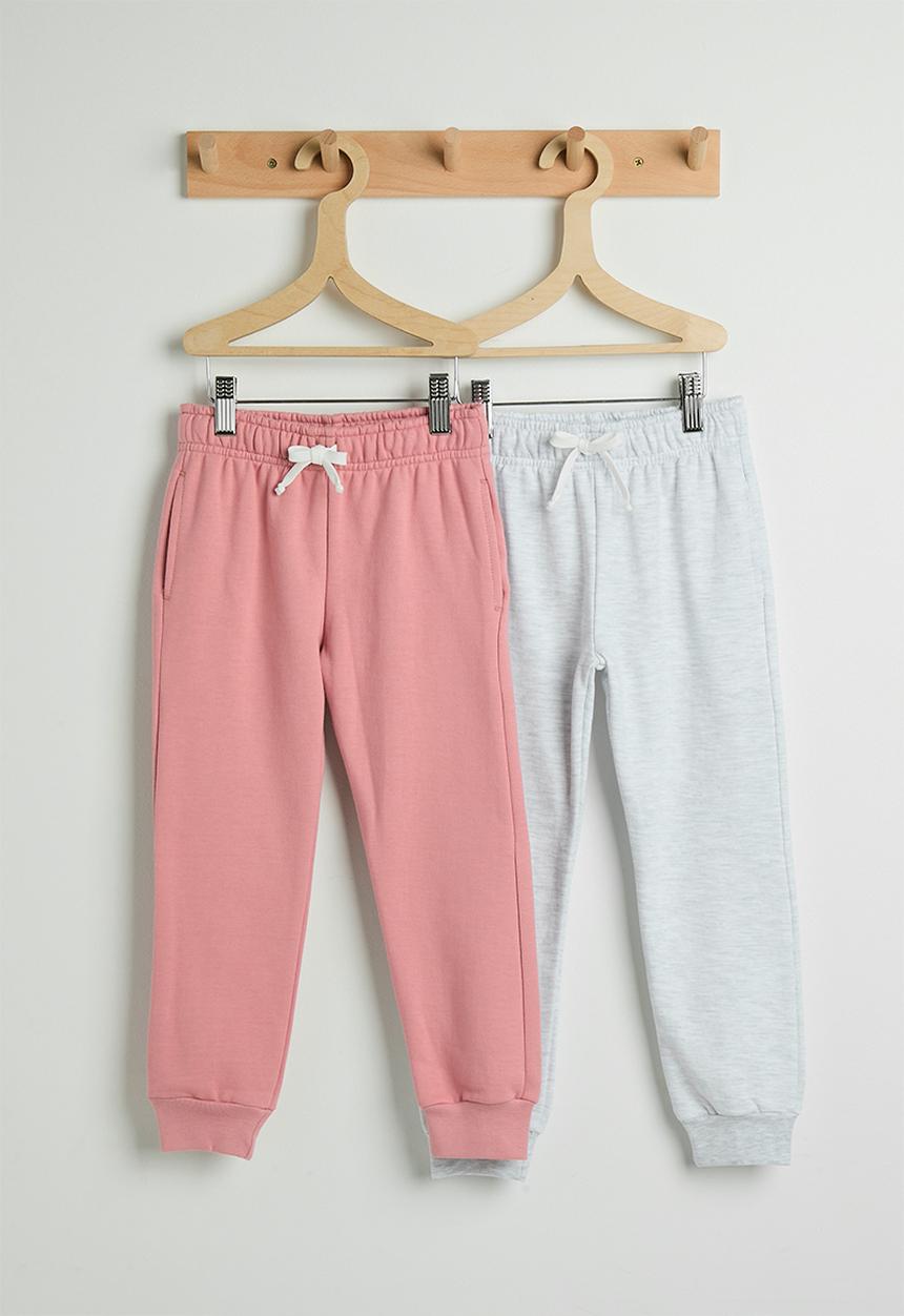 Pop Candy - 2 pack joggers - ice/dusty pink