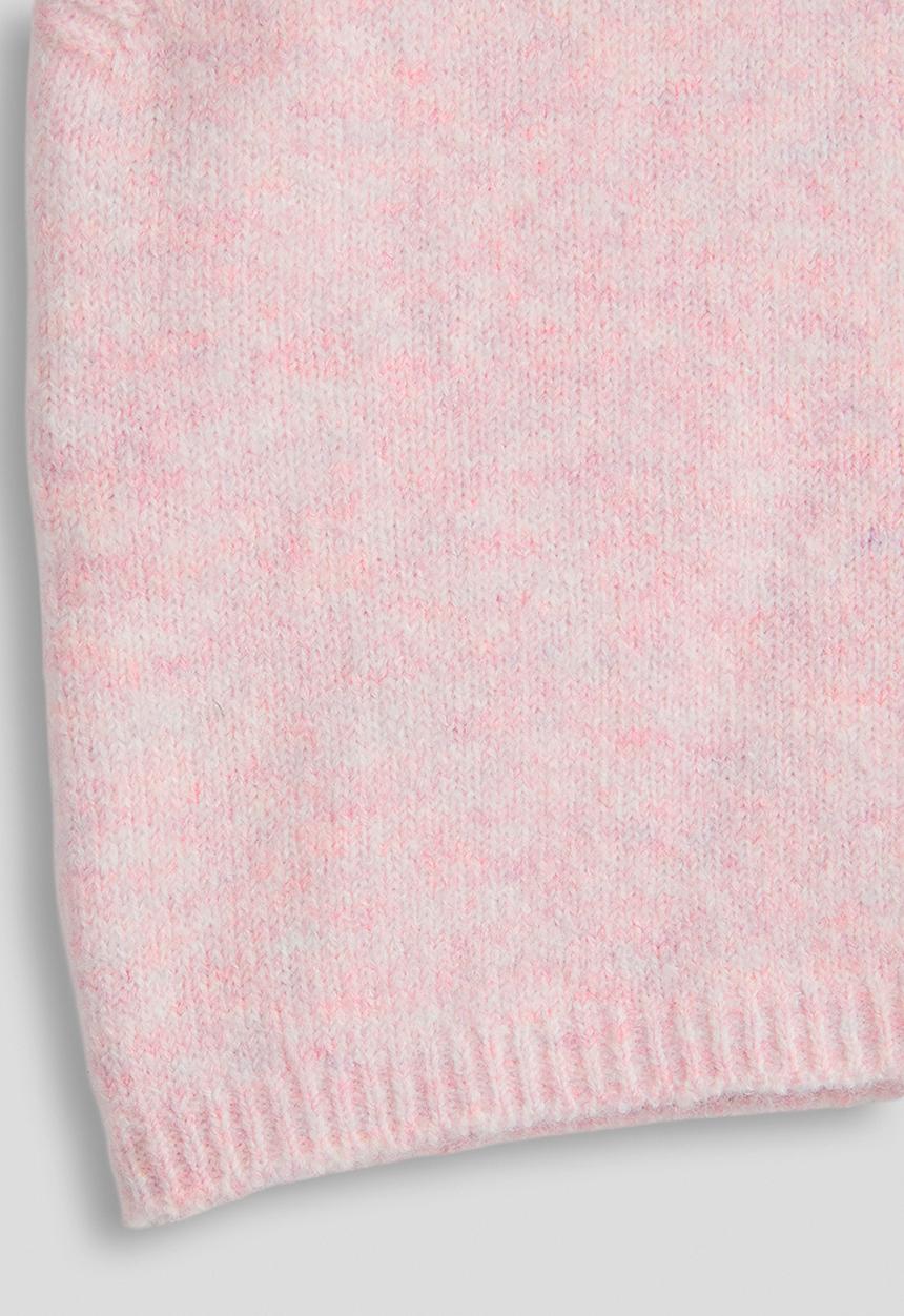 Pop Candy - Hand-embroidered jumper vest - pink melange