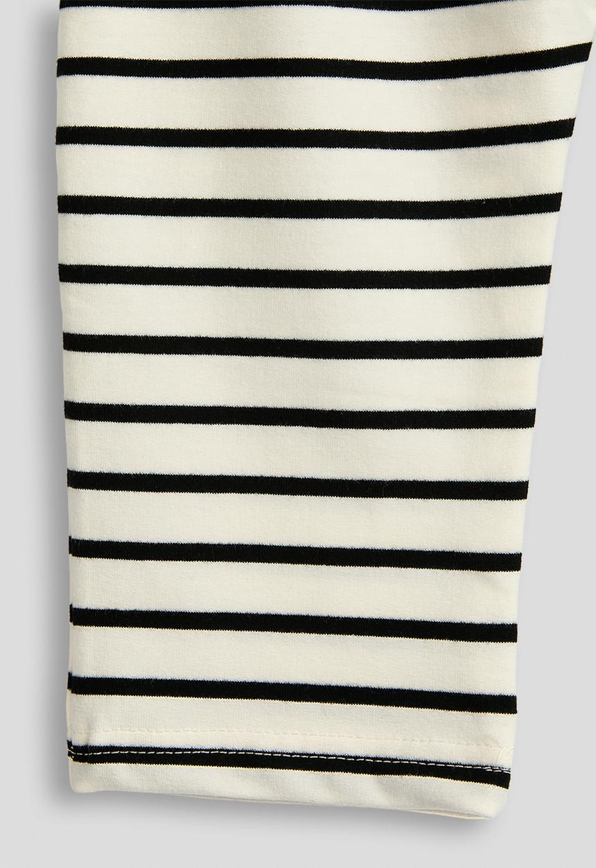Pop Candy - Leggings - cream/black stripes