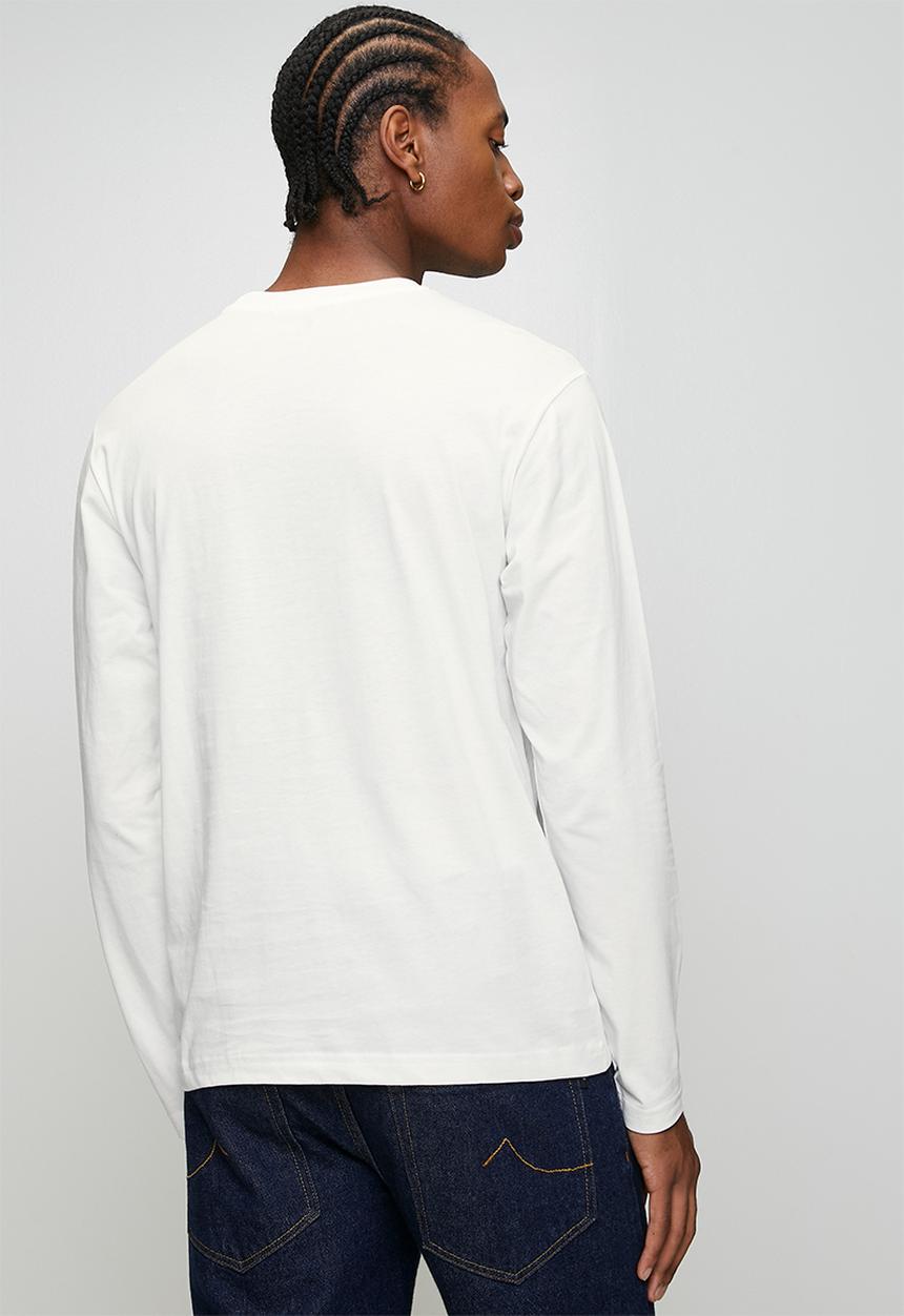 Replay - LS Crew-Neck T-shirt - White