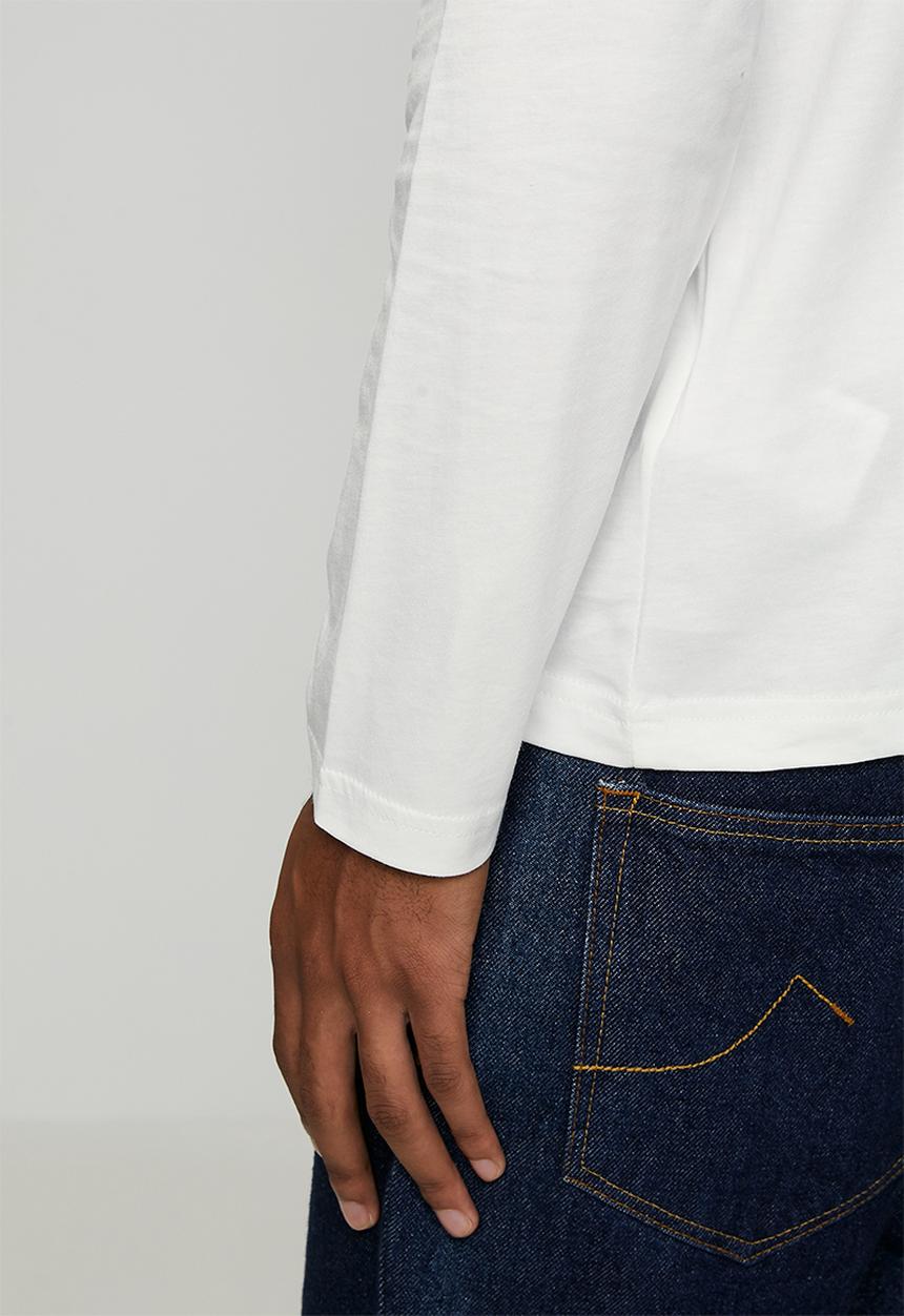 Replay - LS Crew-Neck T-shirt - White