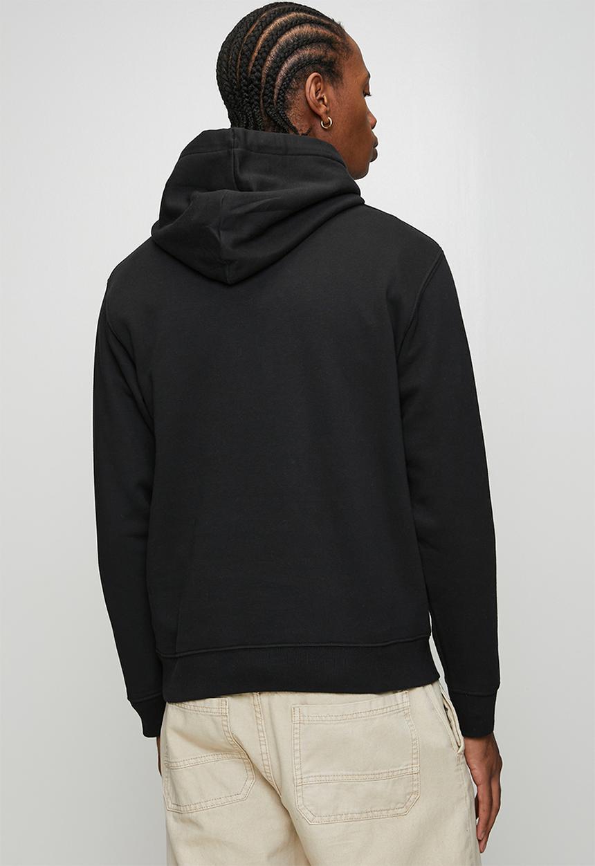 Replay - Brushed Fleece Hoodie - Black