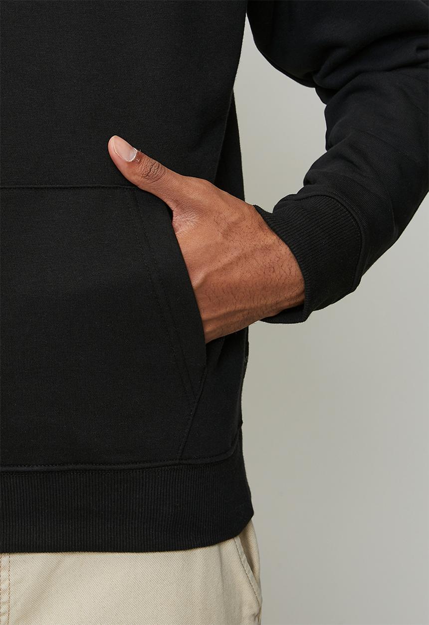 Replay - Brushed Fleece Hoodie - Black