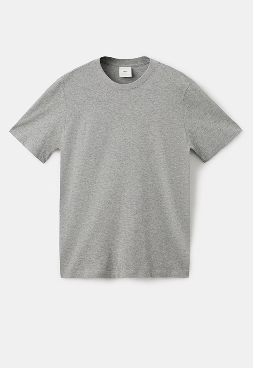 MANGO - T-Shirtcherlo - Light Grey Denim