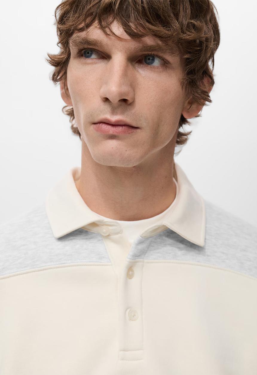 MANGO - Sweatshirtbolar - Light Grey Denim