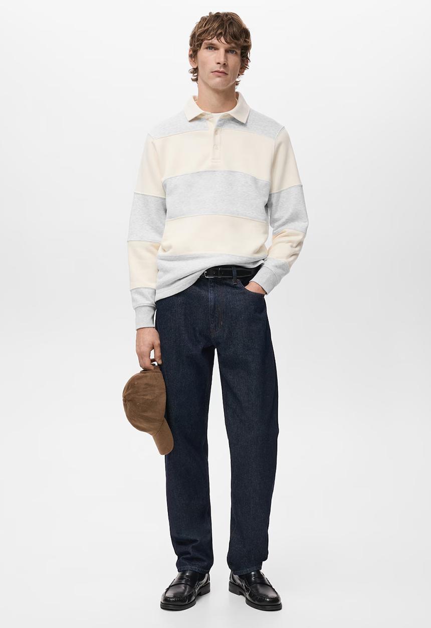 MANGO - Sweatshirtbolar - Light Grey Denim