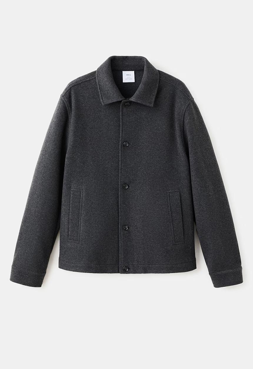MANGO - Overshirtaneto - Dark Grey