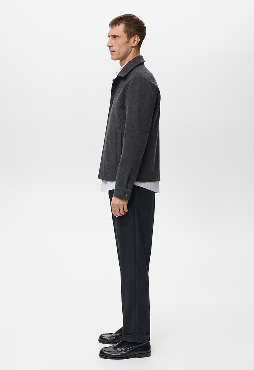 MANGO - Overshirtaneto - Dark Grey