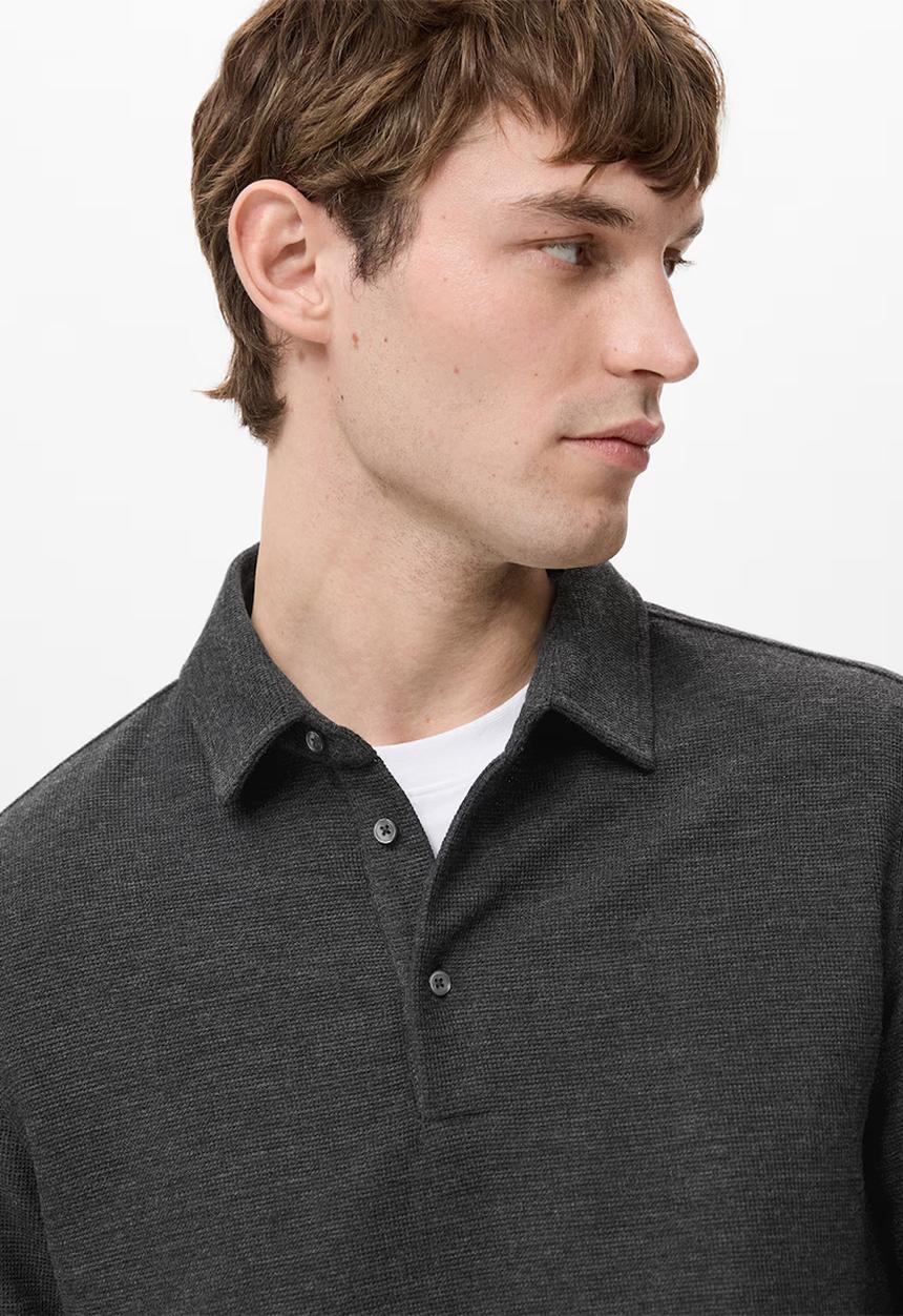 MANGO - Poloshirtvaldez - Dark Grey