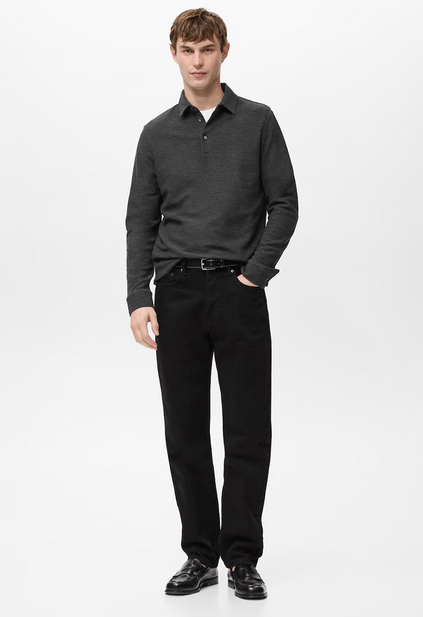 MANGO - Poloshirtvaldez - Dark Grey
