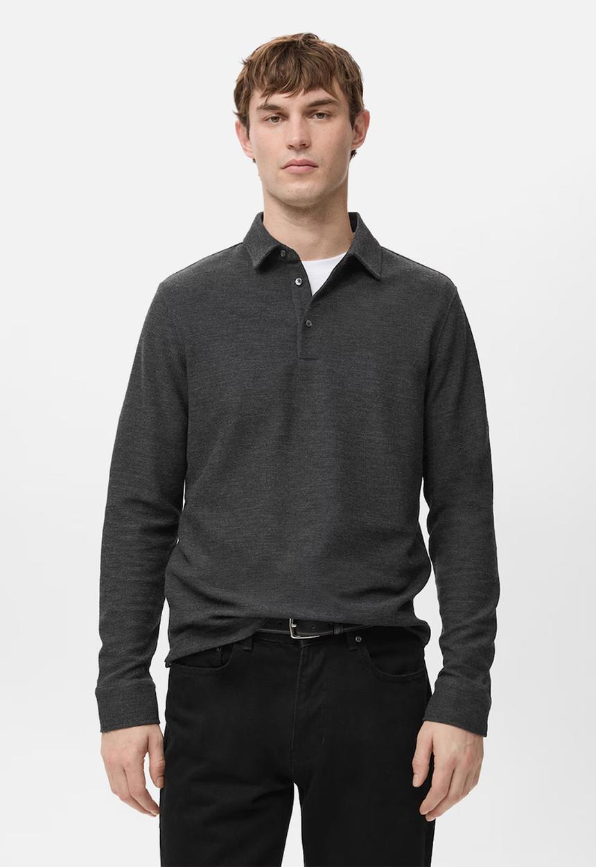 MANGO - Poloshirtvaldez - Dark Grey