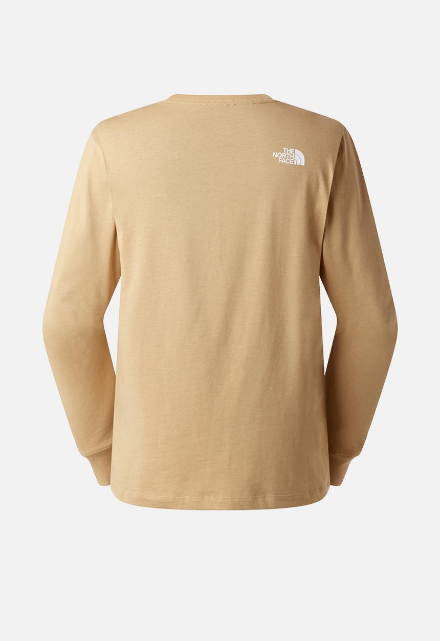 The North Face - Evolution Half Dome Regular Long Sleeve Tee - Khaki Stone
