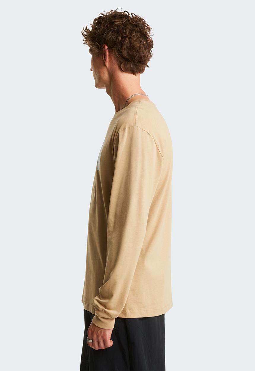 The North Face - Evolution Half Dome Regular Long Sleeve Tee - Khaki Stone