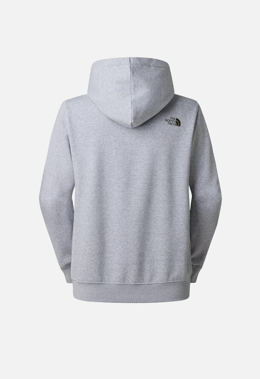 The North Face - Drew Peak Regular Hoodie - Tnf Light Grey Heather-New Taupe Green