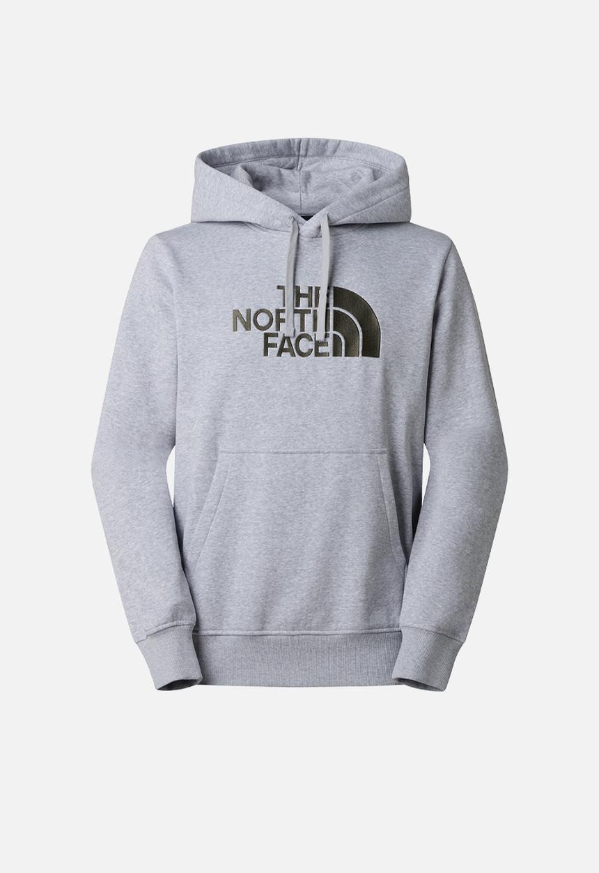 The North Face - Drew Peak Regular Hoodie - Tnf Light Grey Heather-New Taupe Green