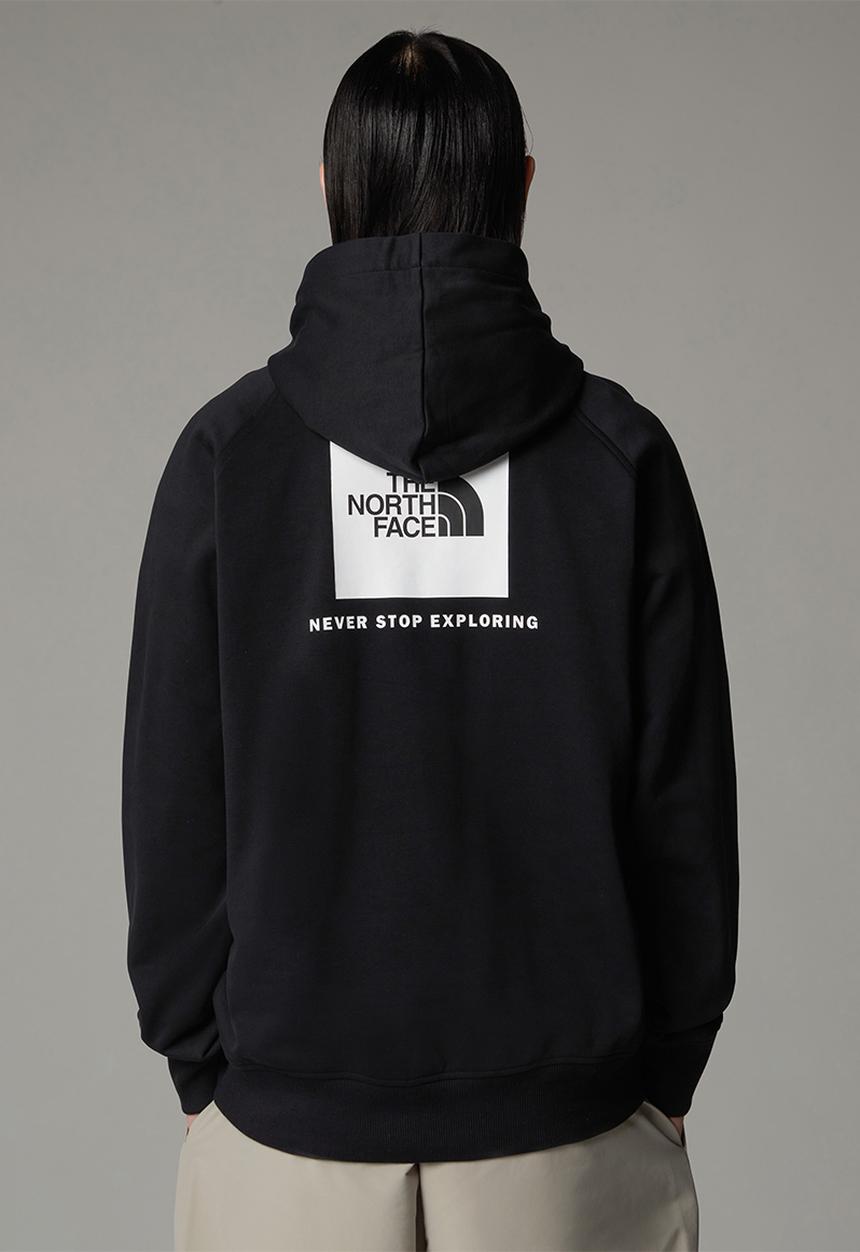 The North Face - Raglan Box Regular Hoodie -  Black/White