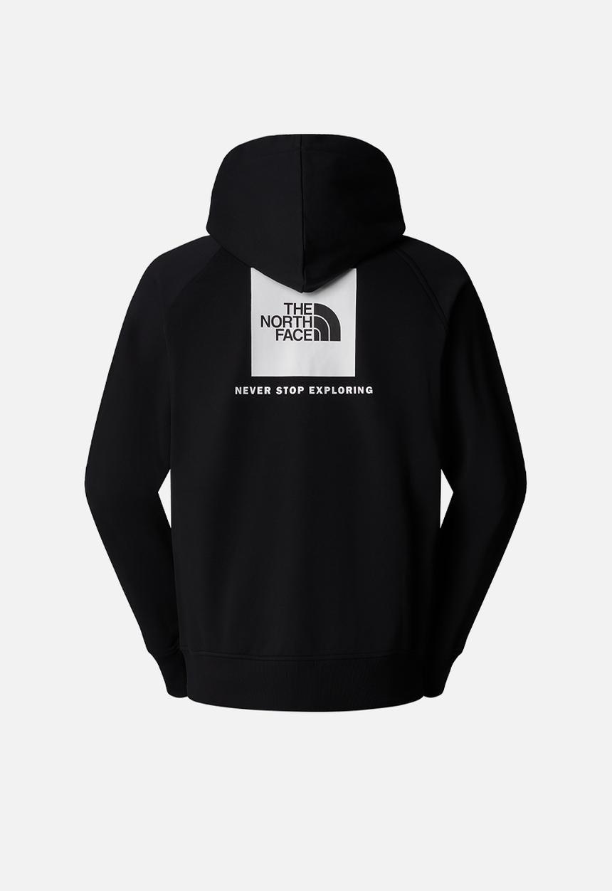 The North Face - Raglan Box Regular Hoodie -  Black/White