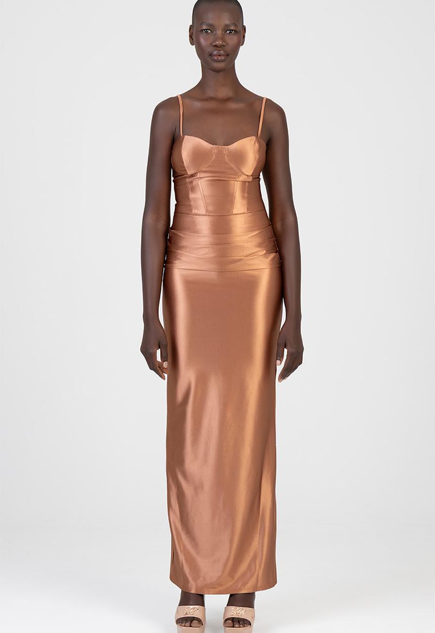 mocha mousse formal dress Queen boho mocha mousse brown dress – Atelierleeu