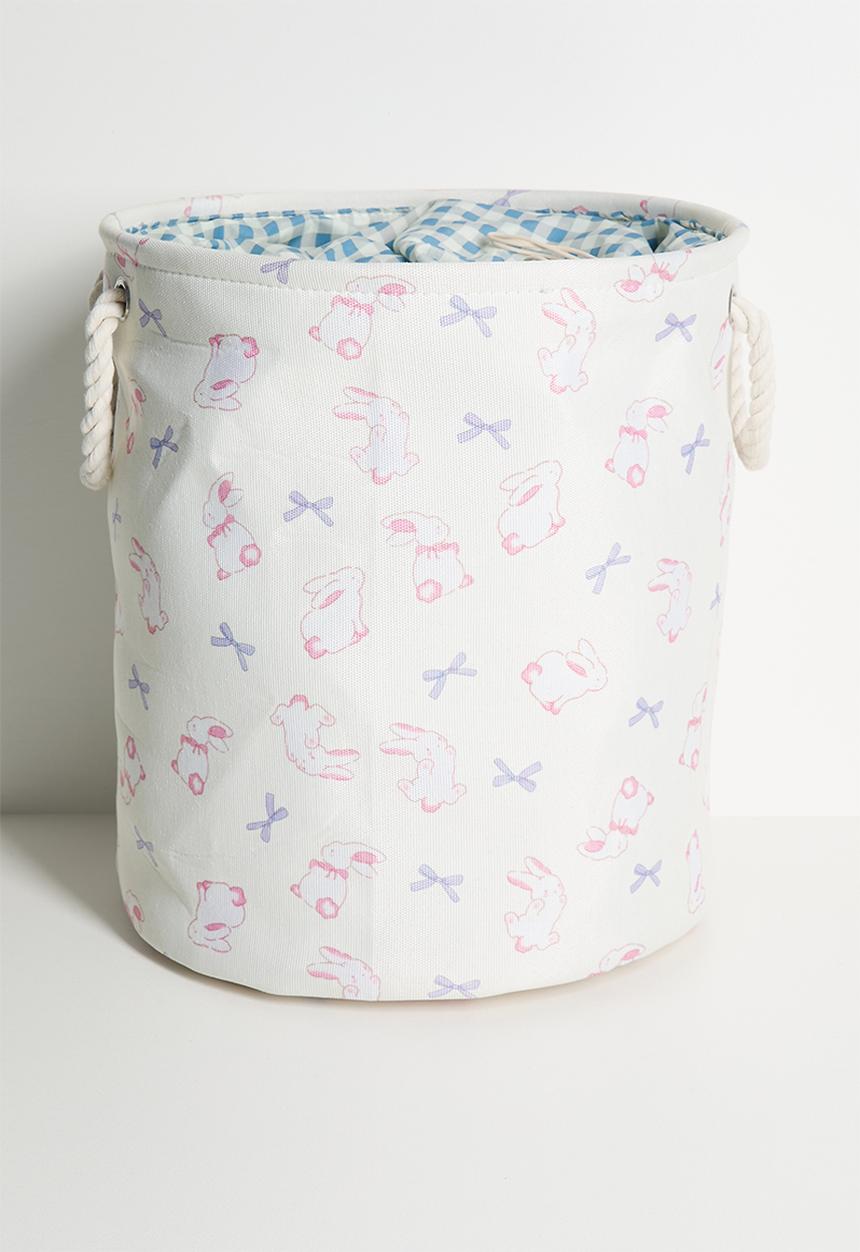 Pop Candy - Bunny aop fabric laundry bag - seashell