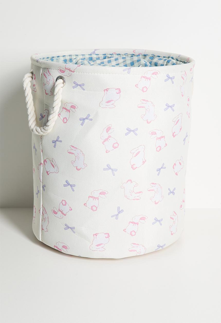 Pop Candy - Bunny aop fabric laundry bag - seashell