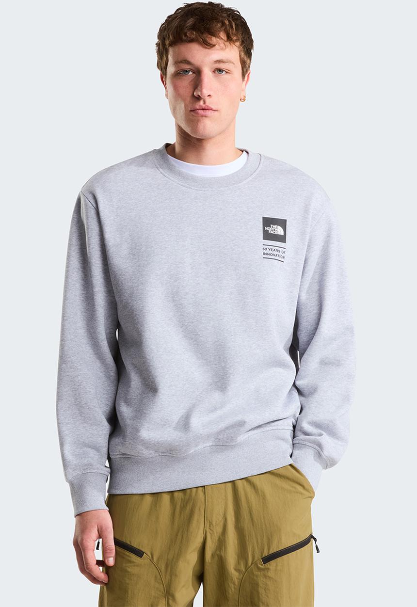 The North Face - TNF Celebration Relaxed Crew-Graphic - TNF Light Grey Heather