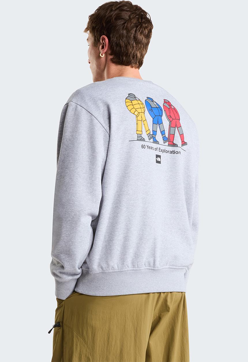 The North Face - TNF Celebration Relaxed Crew-Graphic - TNF Light Grey Heather