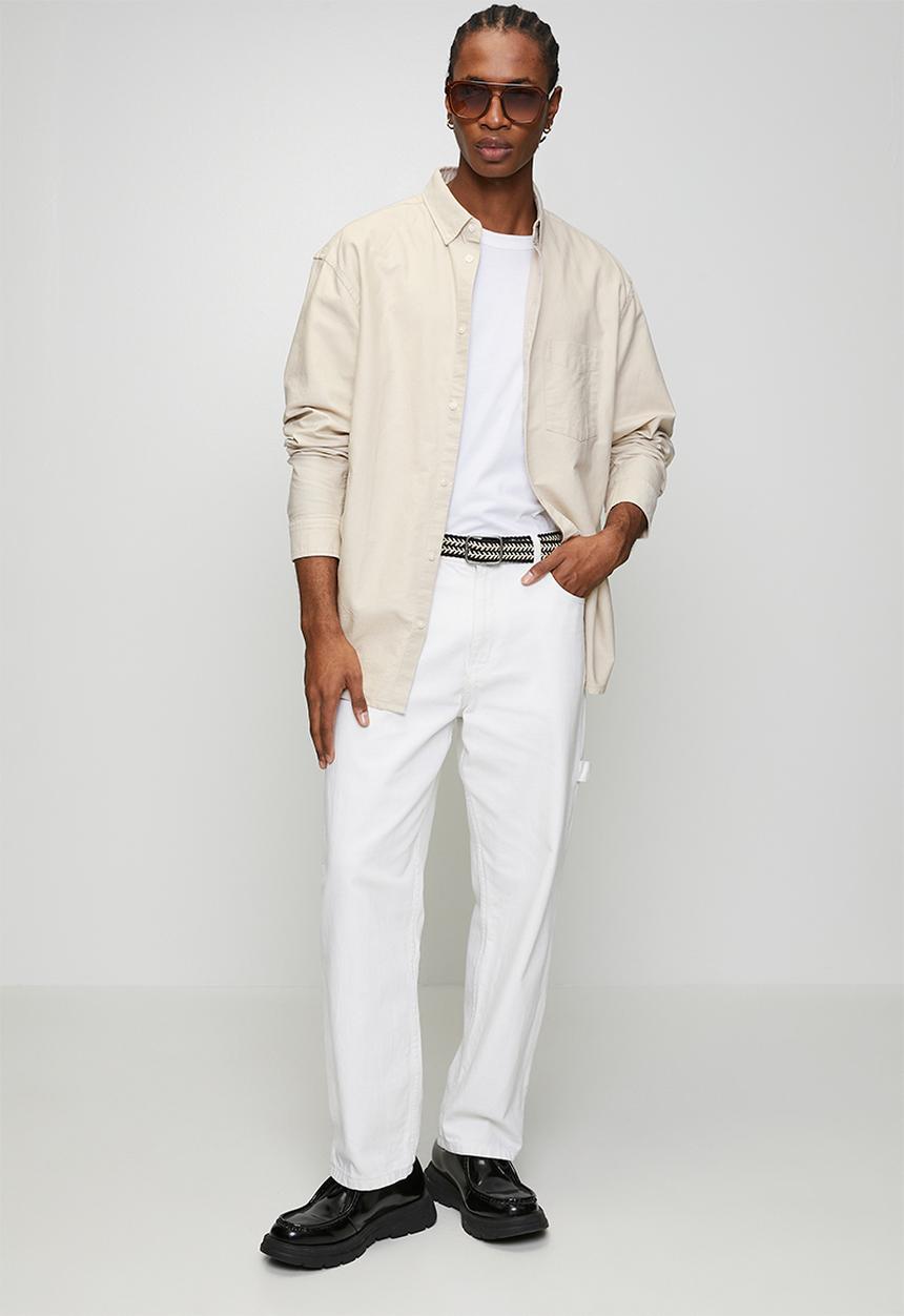 H&M - Regular fit oxford shirt - beige
