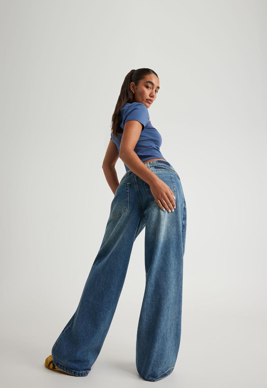 Factorie - Mid Rise Baggy Jean - Club Blue
