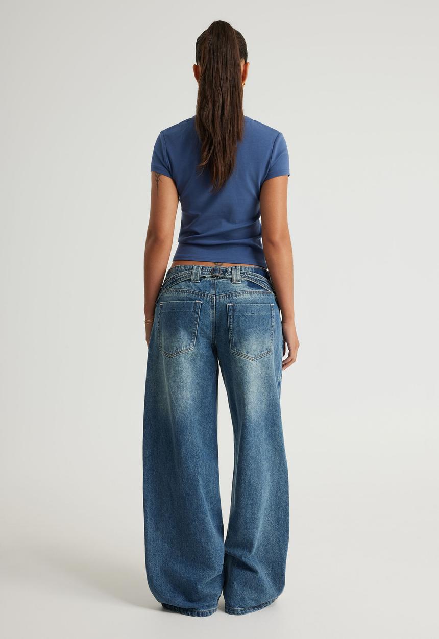 Factorie - Mid Rise Baggy Jean - Club Blue