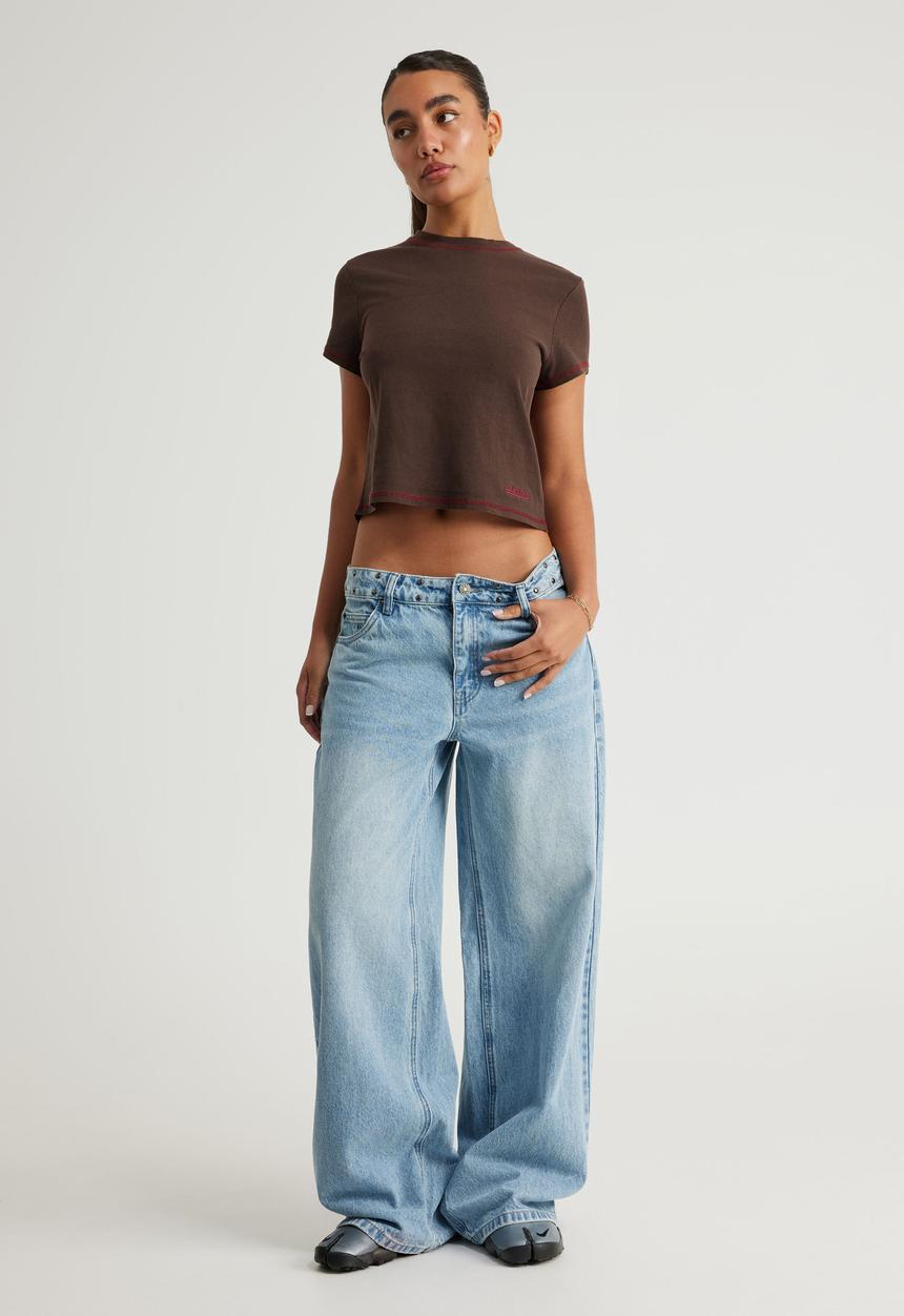 Factorie - Mid Rise Baggy Jean - Cyber Sky
