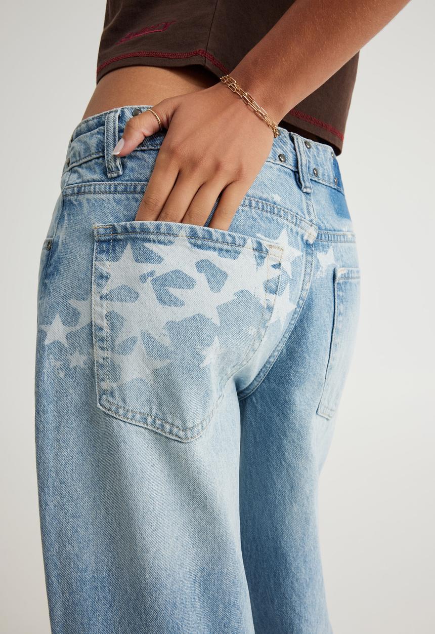 Factorie - Mid Rise Baggy Jean - Cyber Sky