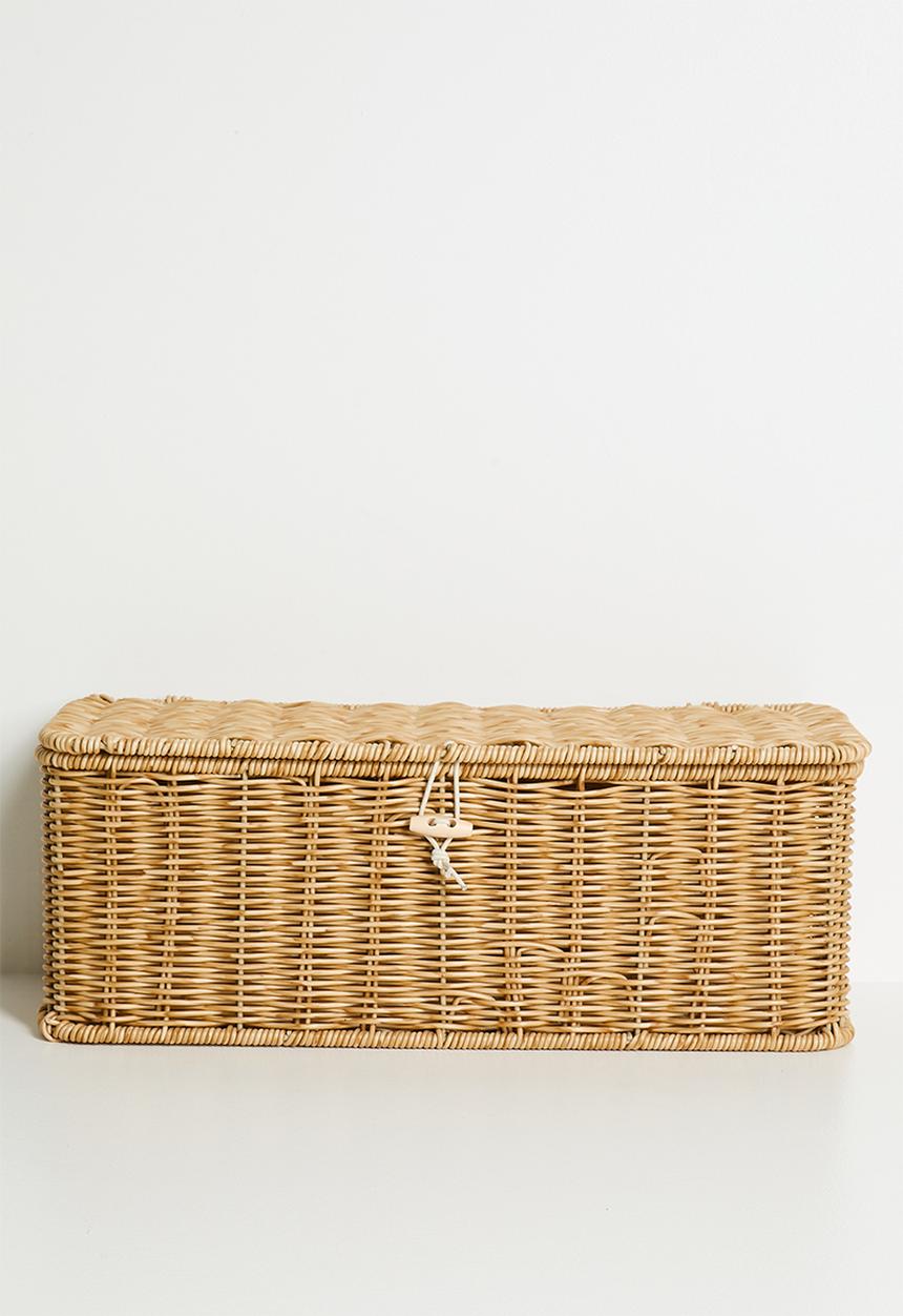 Pop Candy - Straw plugs & cables storage basket - natural