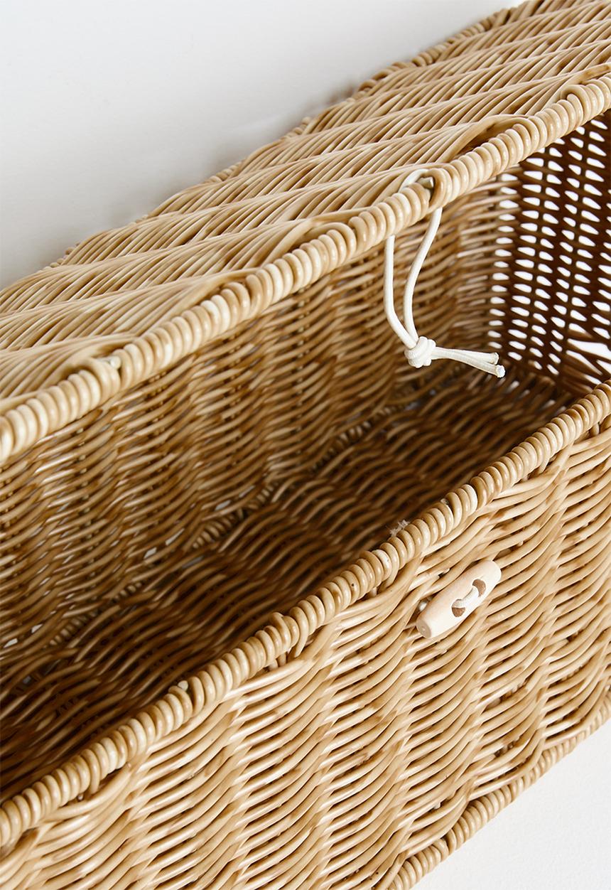 Pop Candy - Straw plugs & cables storage basket - natural