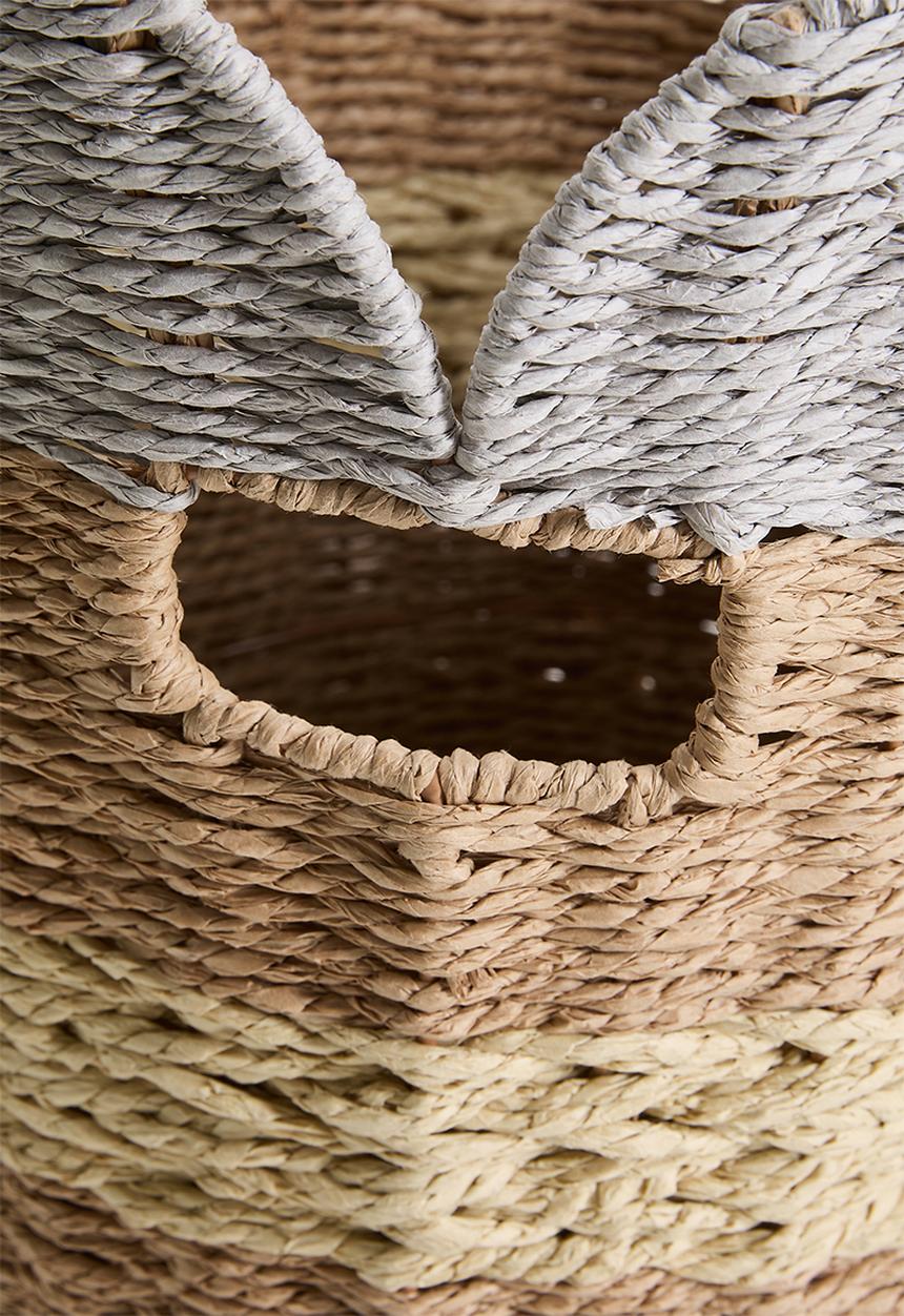 Pop Candy - Scallop-edged basket - natural/grey