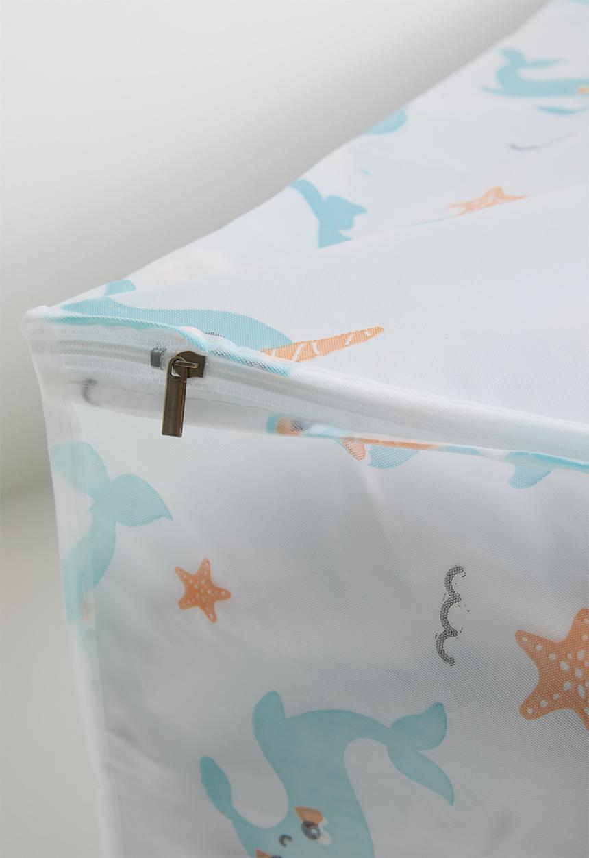 Pop Candy - Canvas storage bag - white/whales