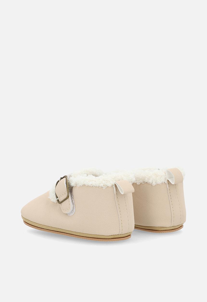 Pop Candy - Suede mule shoes - beige