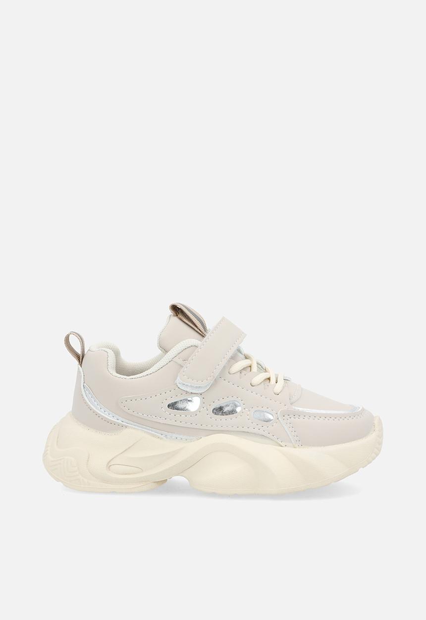 Pop Candy - Sneakers with adjustable fasteners - light greige