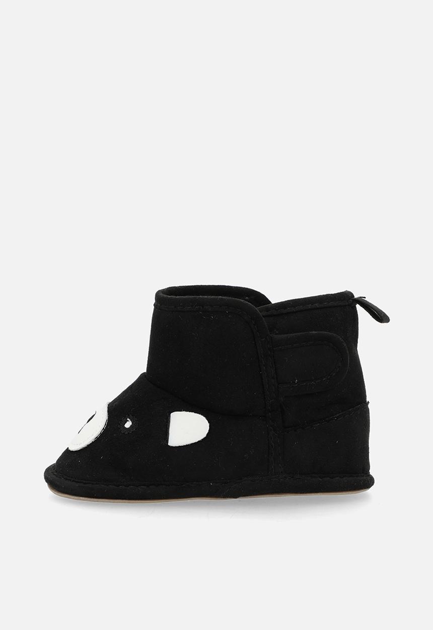 Pop Candy - Bear slipper boots - charcoal grey