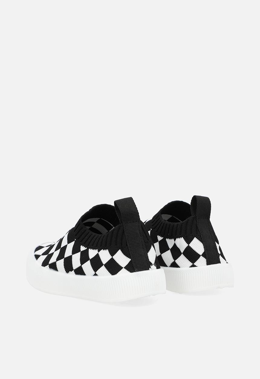 Pop Candy - Check board slip-on sneakers - black