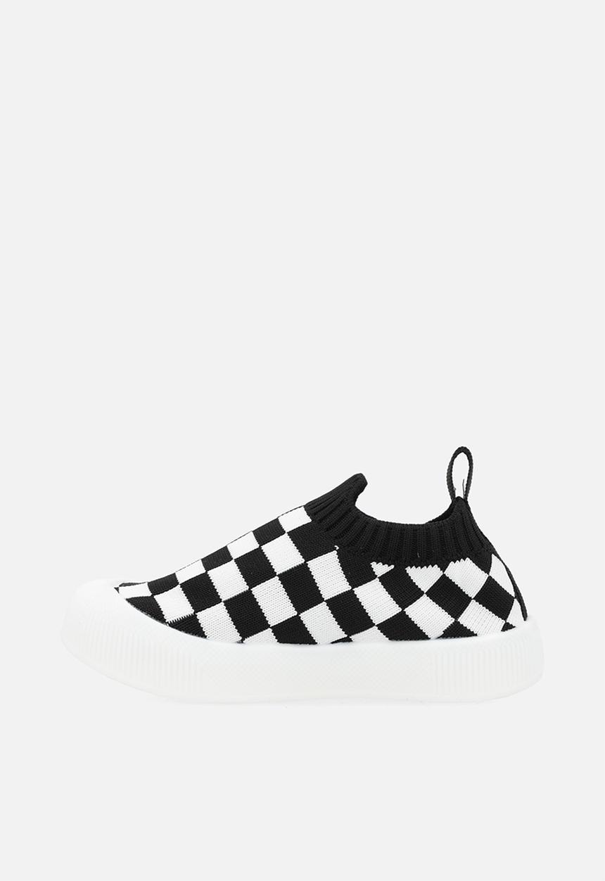 Pop Candy - Check board slip-on sneakers - black