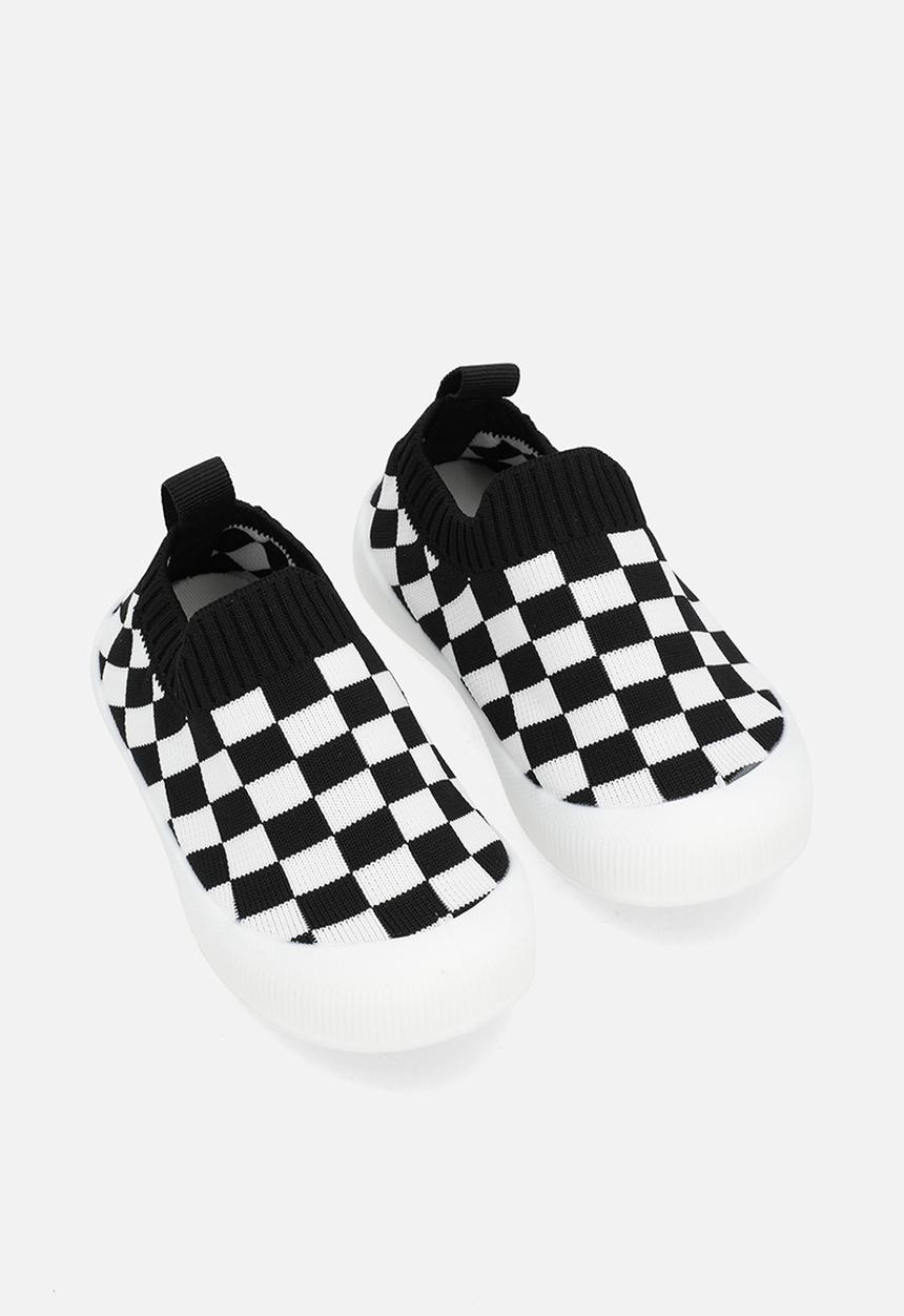 Pop Candy - Check board slip-on sneakers - black
