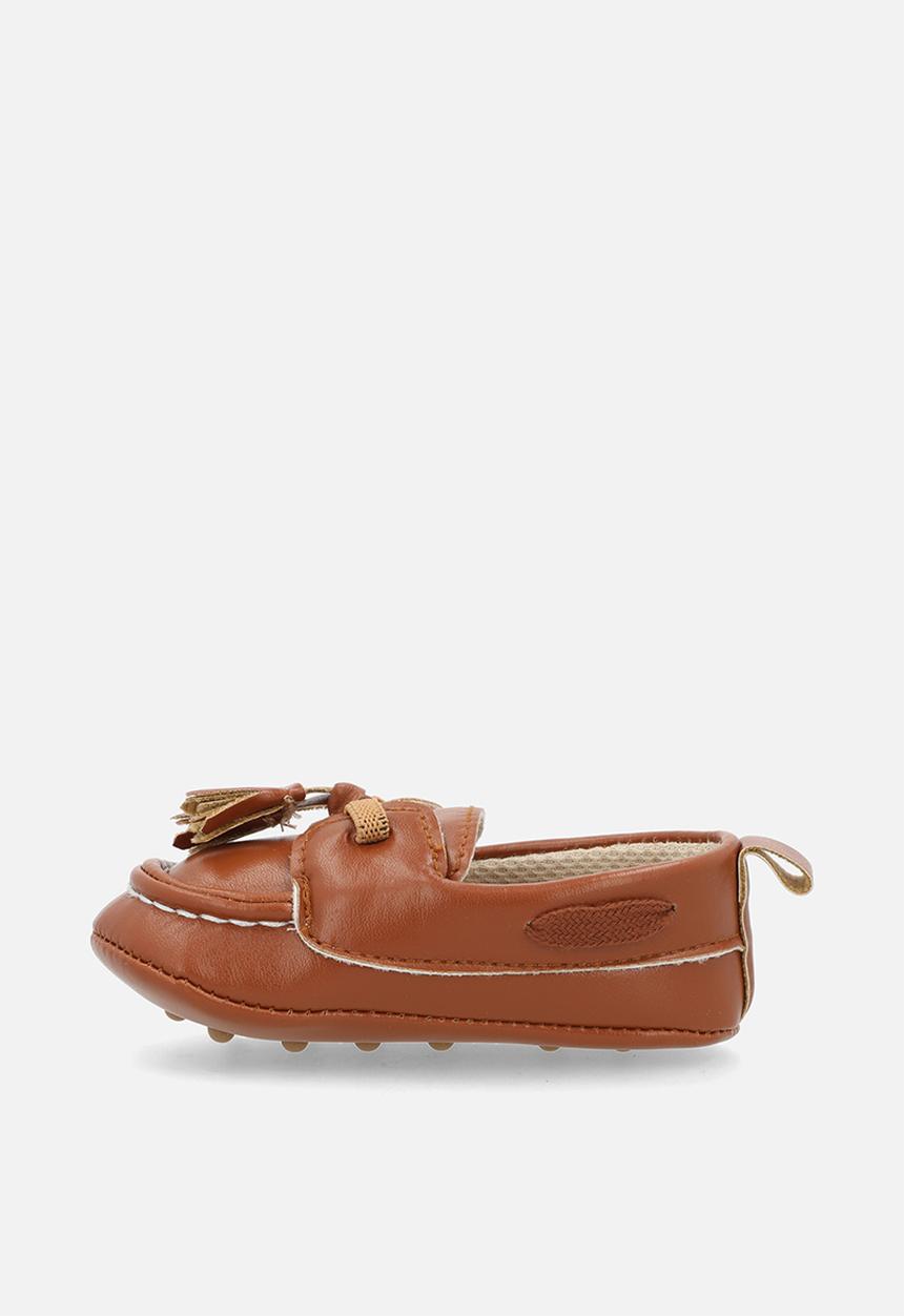 Pop Candy - Faux leather brogues - tan