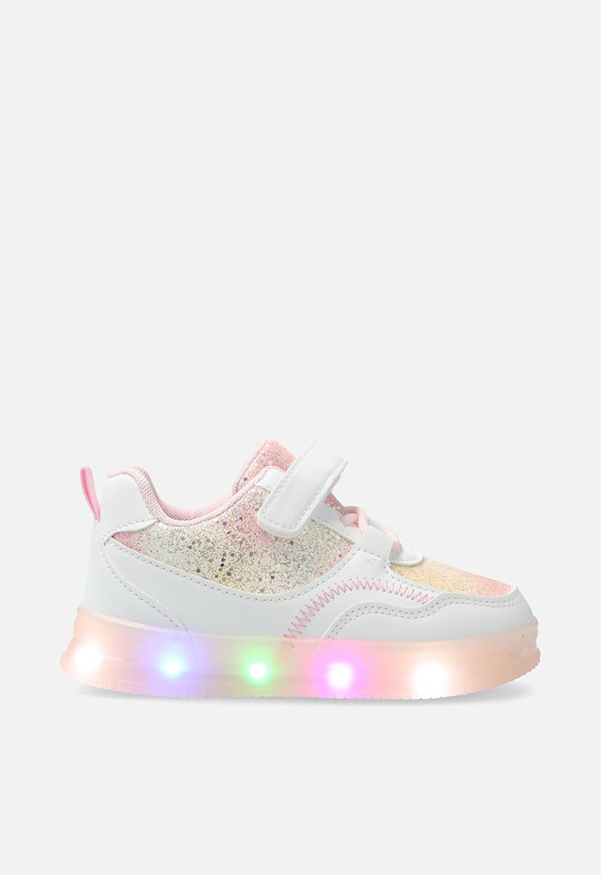 Pop Candy - Light-up sneakers with adjustable fasteners - pink