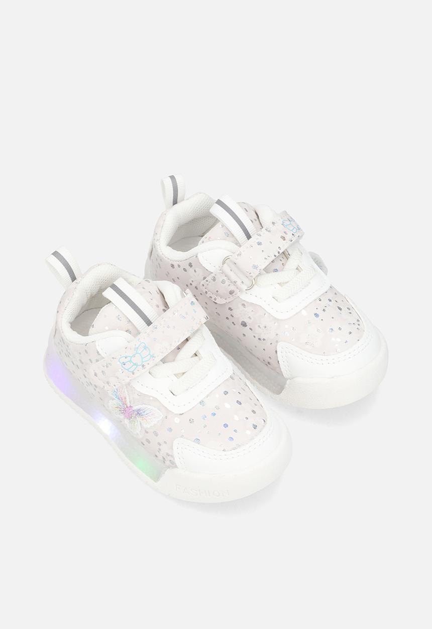 Pop Candy - Light-up sneakers with adjustable fasteners - white