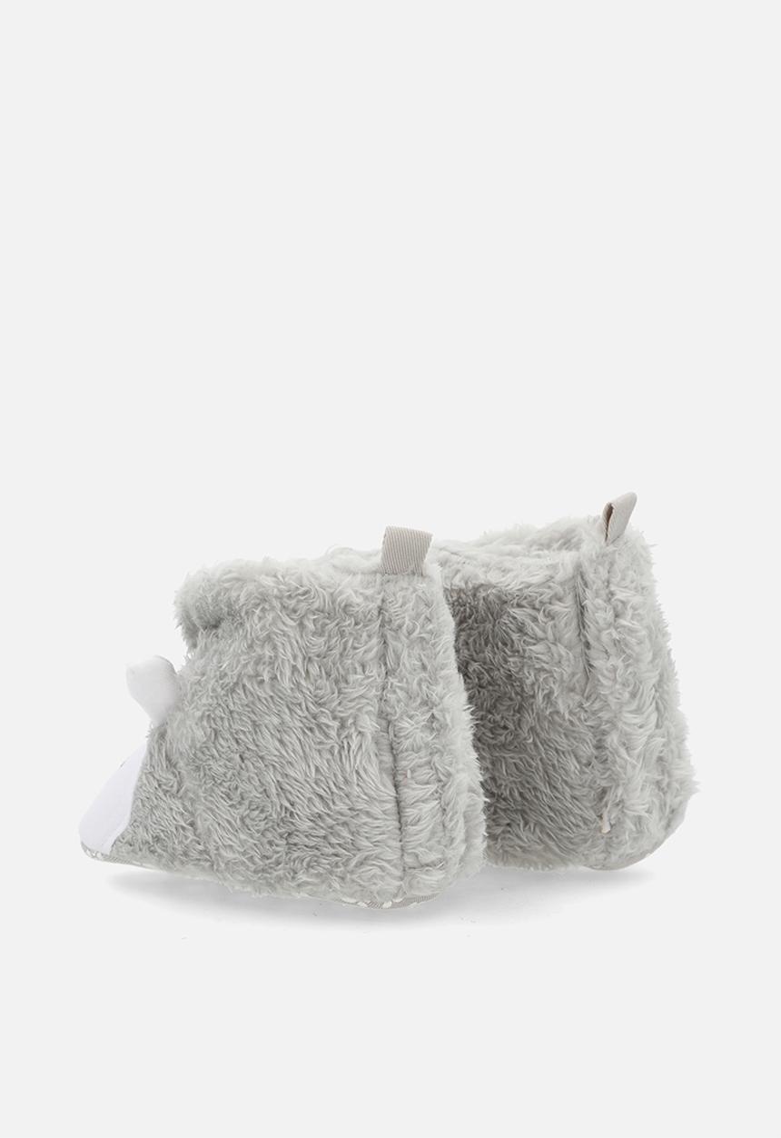 Pop Candy - Fluffy slipper booties - grey