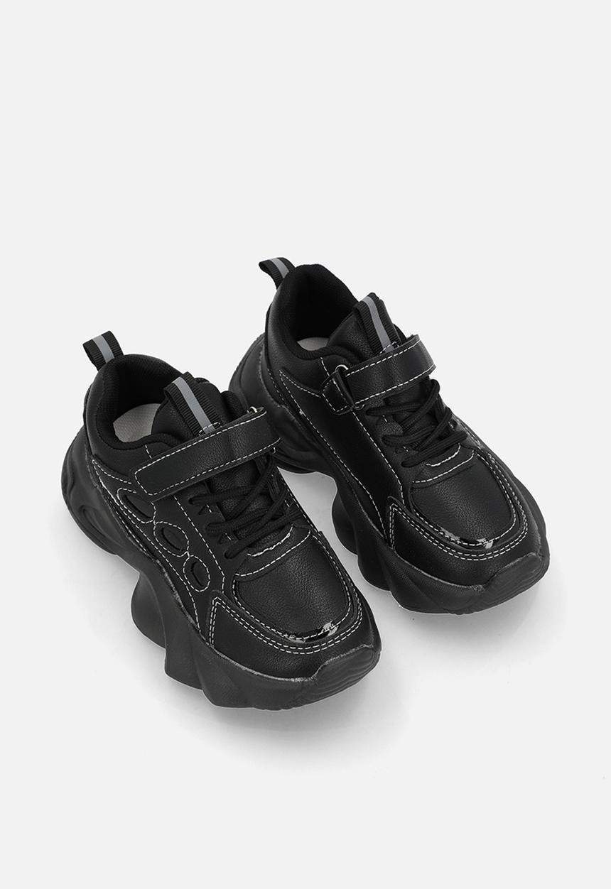 Pop Candy - Sneakers with adjustable fasteners - black