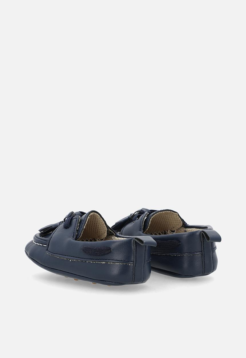 Pop Candy - Faux leather brogues - light navy